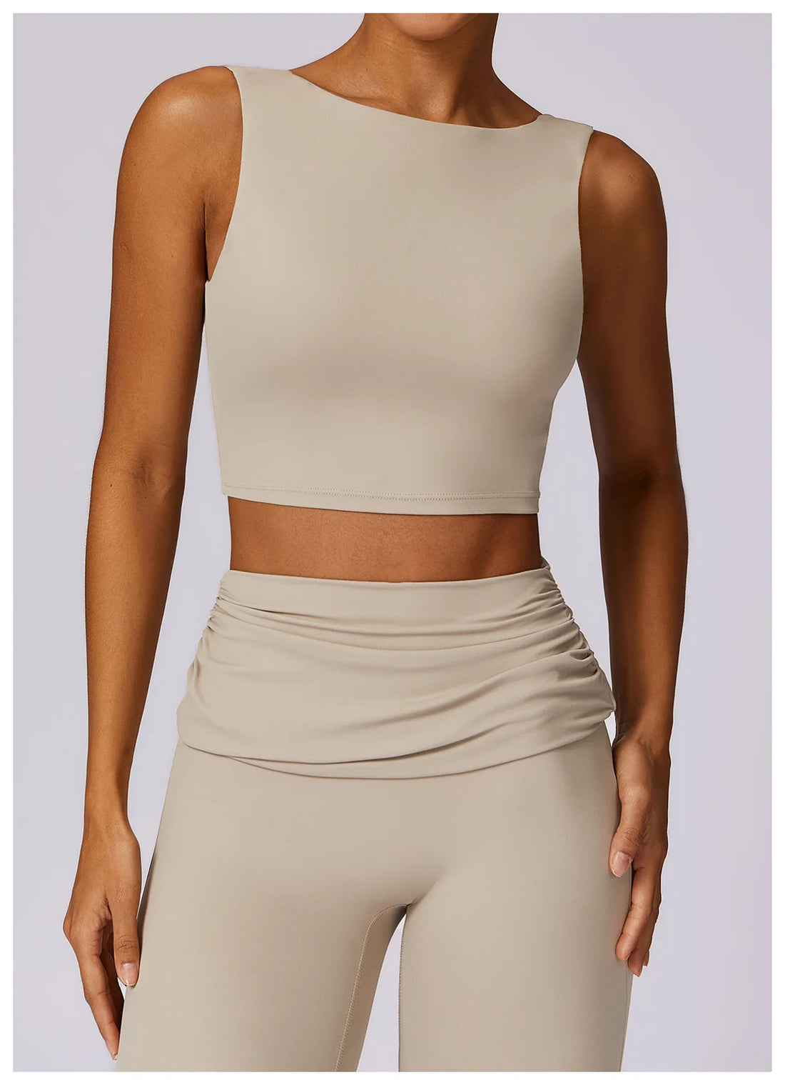 Open Back Support Crop Top