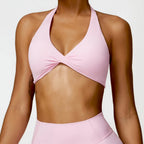 Yoga Bra Push-up Sports Fitness Vest Nylon Gym Workout Sports Underwear Sexy Breathable Quick Dry Athletic Training Crop Top