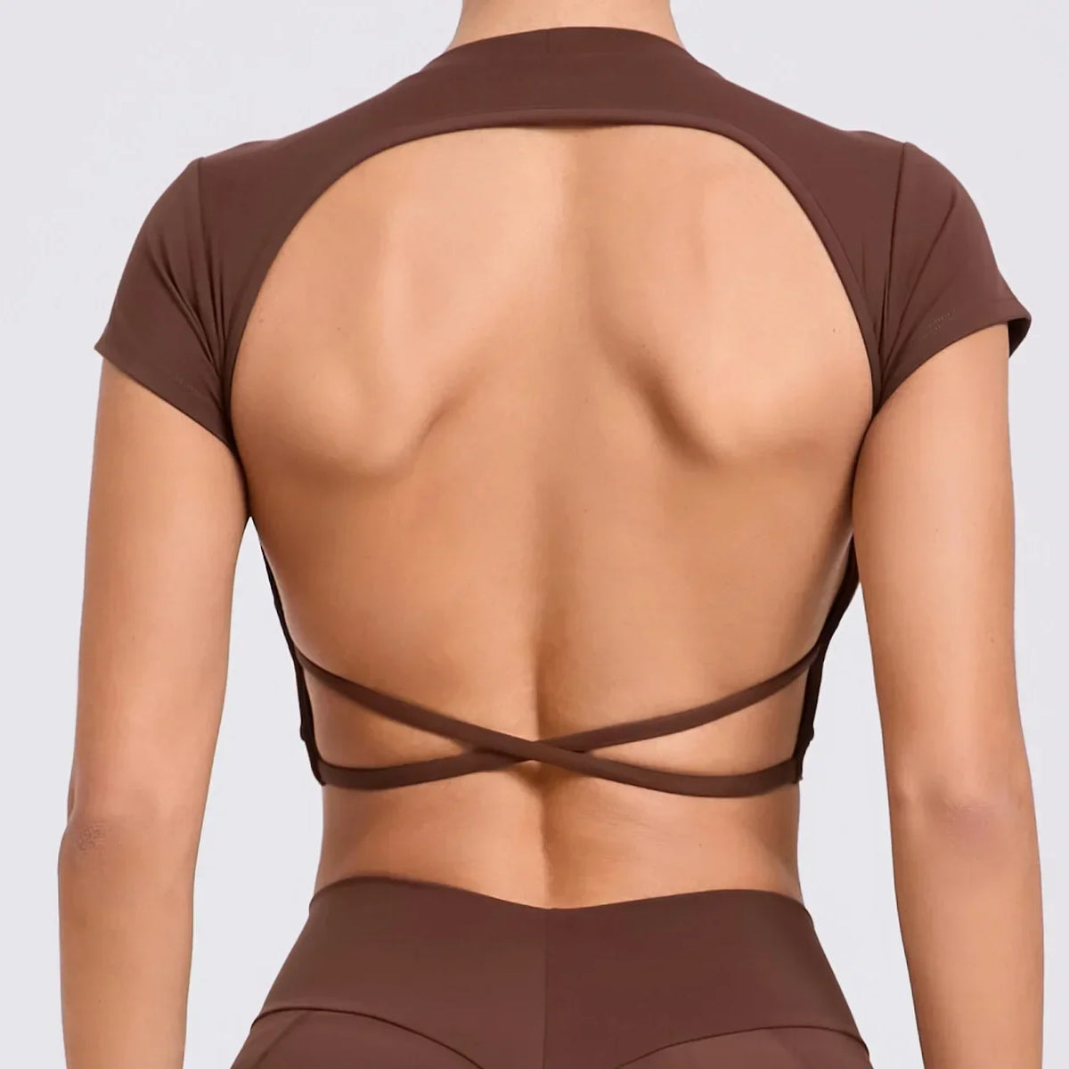 Open Back Seamless Tee