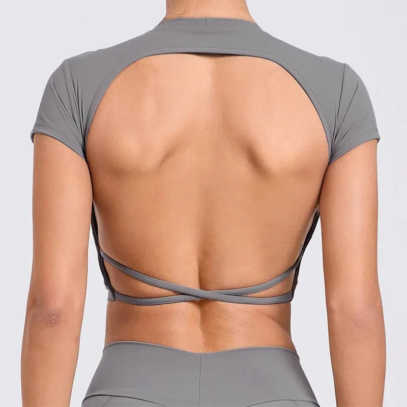 Open Back Seamless Tee