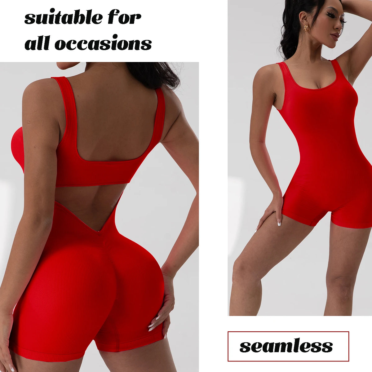 U-Neck Backless Jumpsuit