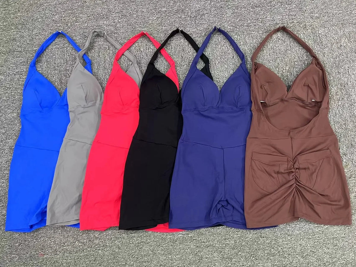 Halter Pocket Romper