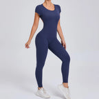 Yoga Set Sexy Backless One-piece Suit Female Rompers Quick Dry Yoga Clothing Workout Bodysuits Flared Sports Jumpsuit Women