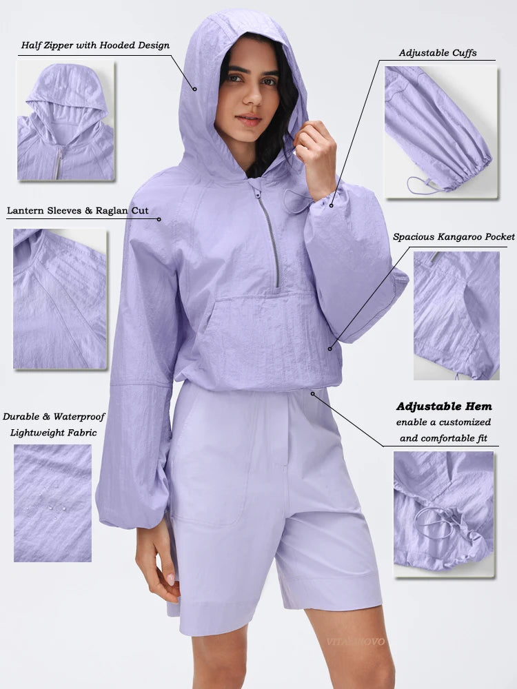 Quarter Zip Rain Pullover