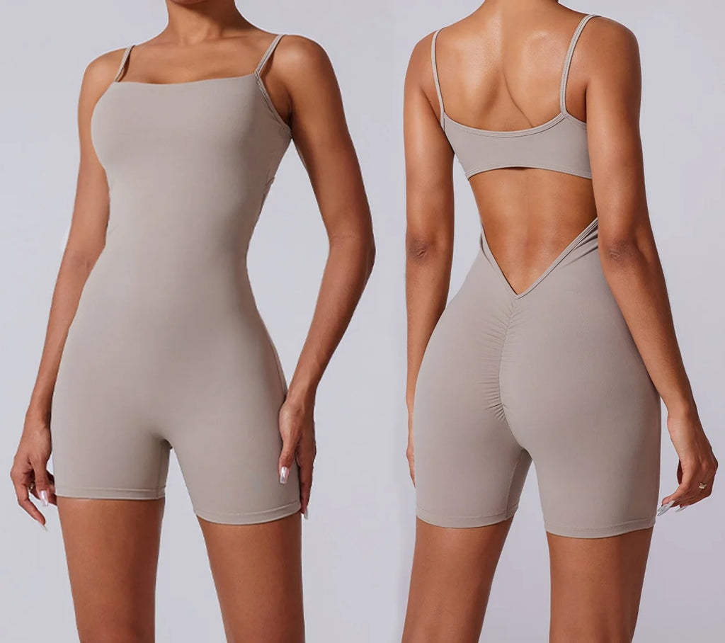 Cloud Rise Women's V-Back Yoga Jumpsuit