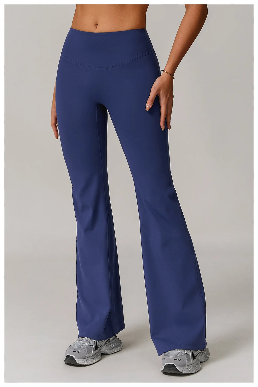 High Waist Wide Leg Pants Leggings Women Tights Fitness Bell-bottoms Yoga Elastic Leggings Push Up Gym Workout Flared Pants