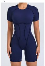 Short Jumpsuit Gym Clothes For Women Sportswear Fitness Overalls Backless Scrunch Booty Yoga Suit Sports Set Outfit