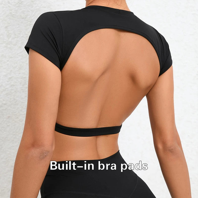 Backless Cropped Tee