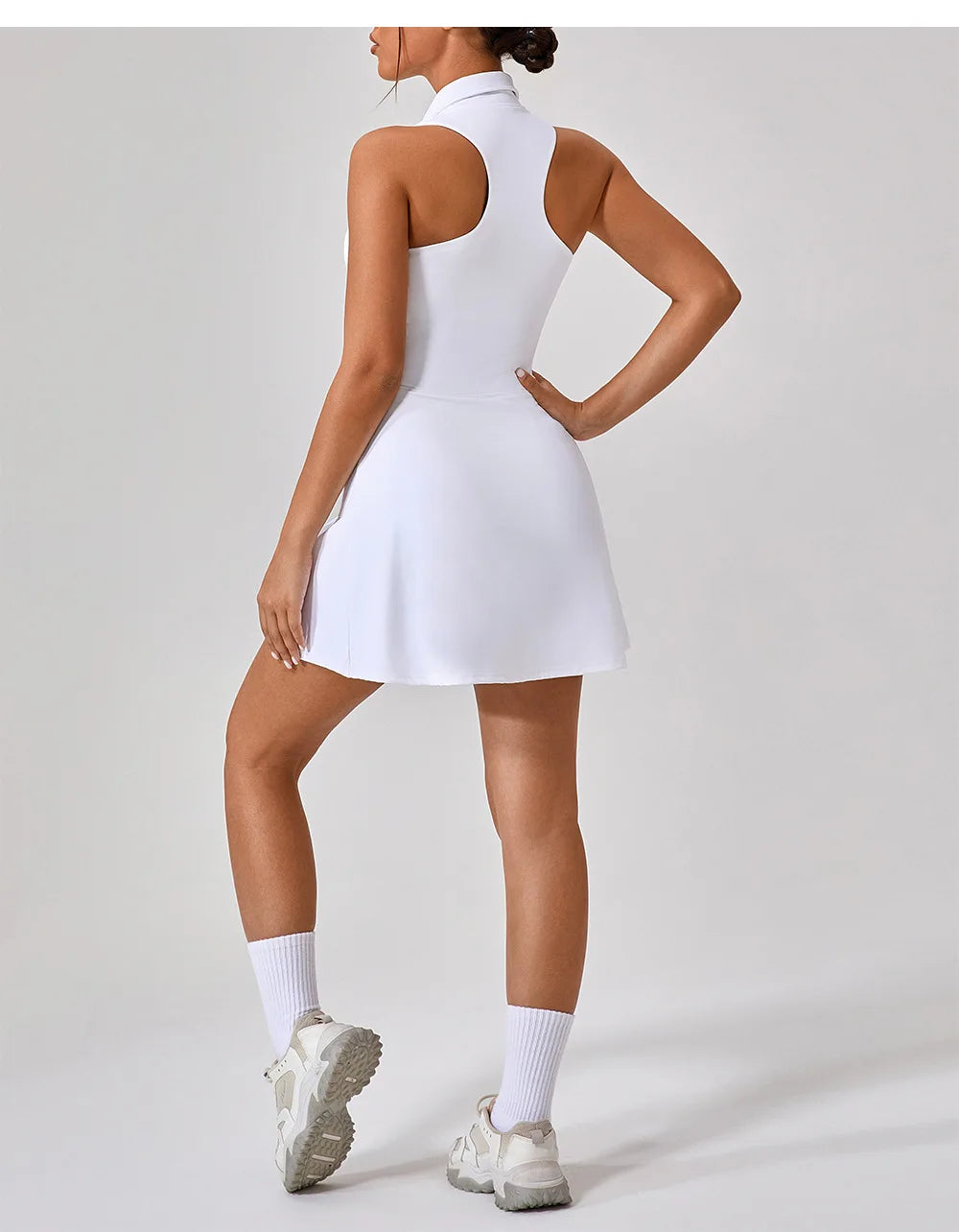 Collared Zip Tennis Dress