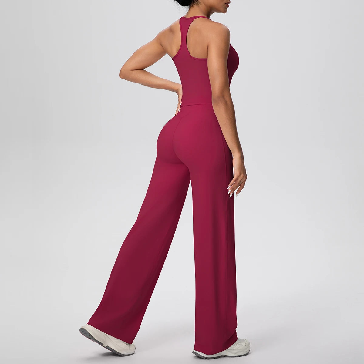 Racerback Wide Leg Jumpsuit