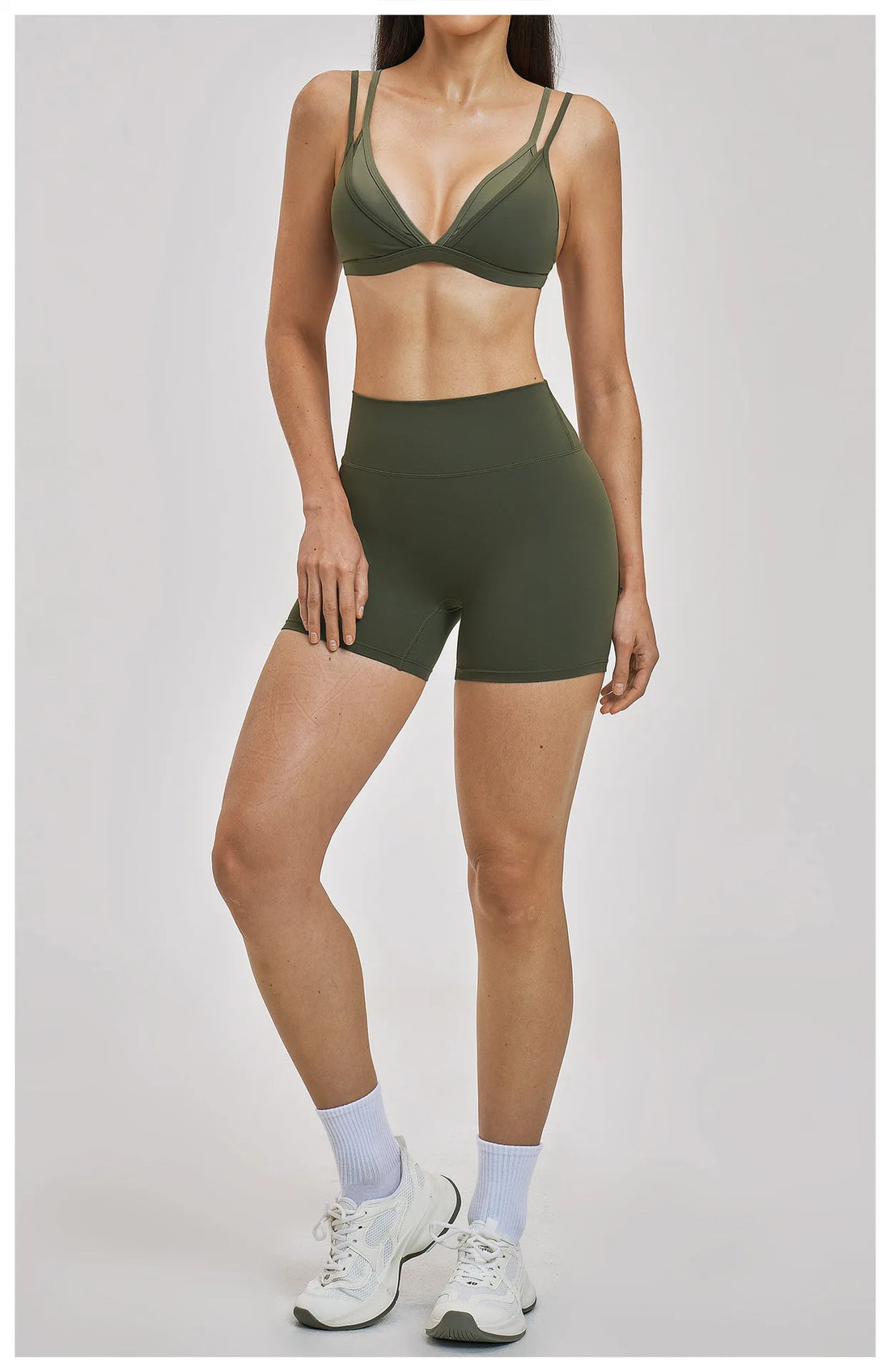 Color-Block Strappy Bra