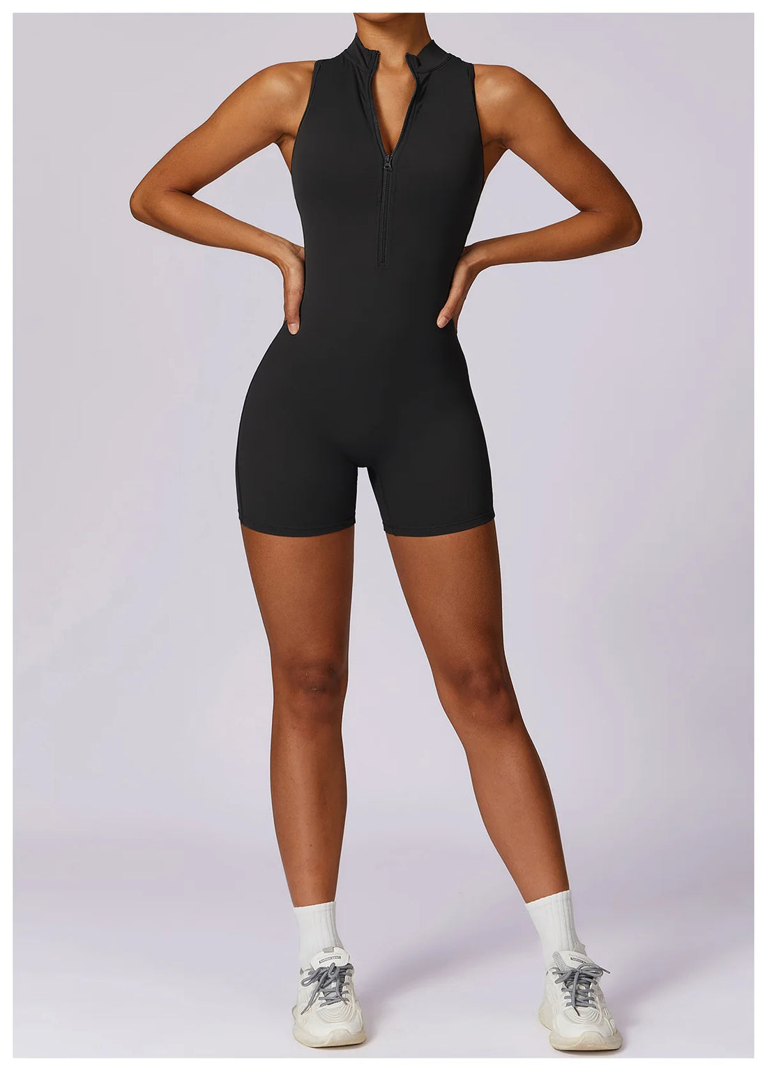 Zip Scrunch Back Romper