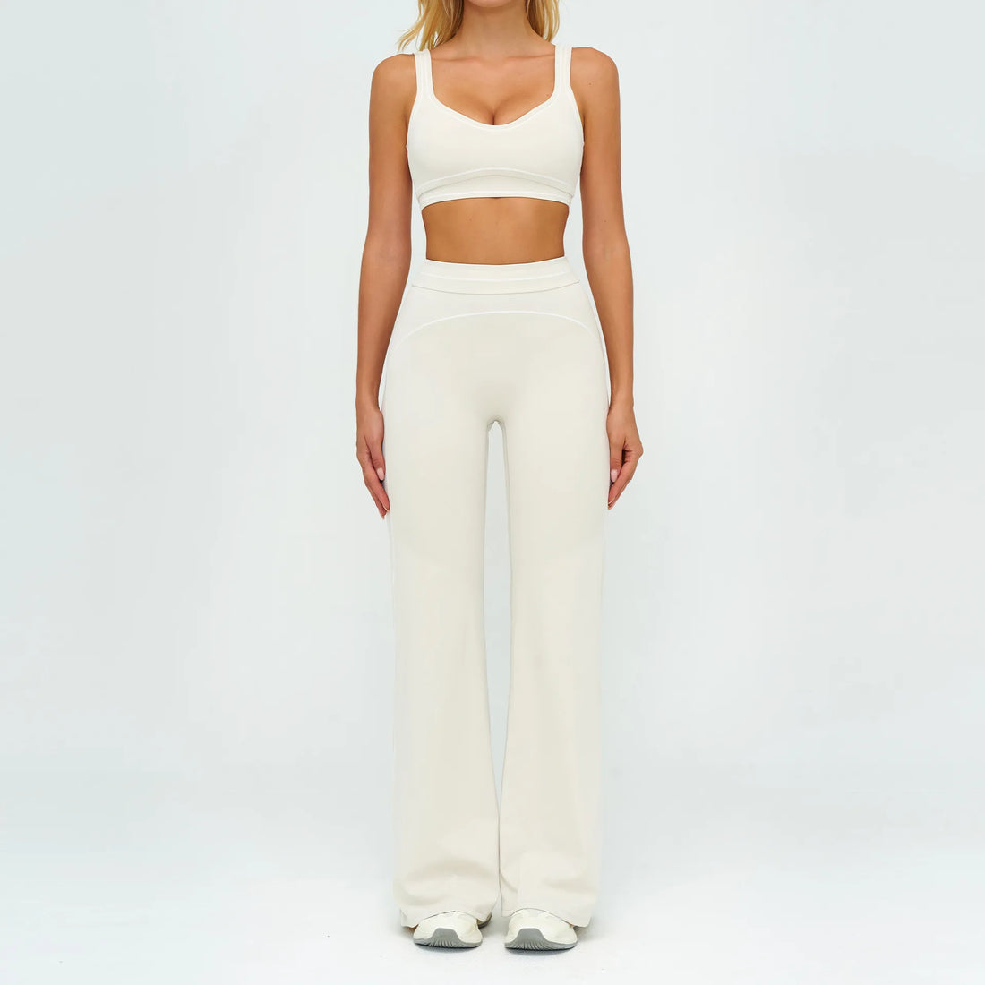Crop Bra & Flare Leggings Set