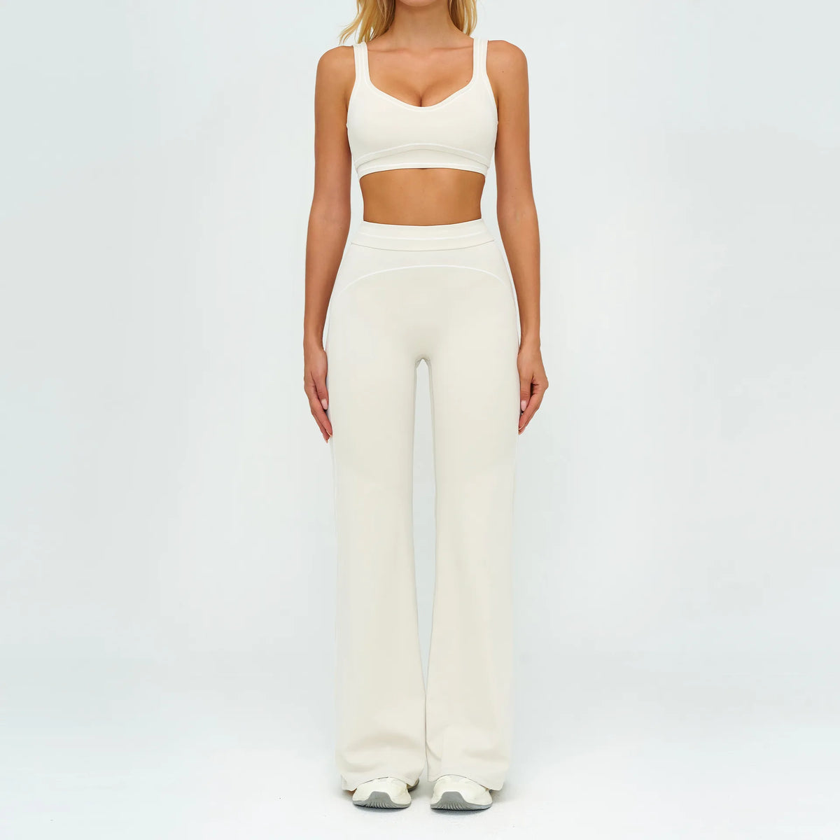 Crop Bra & Flare Leggings Set