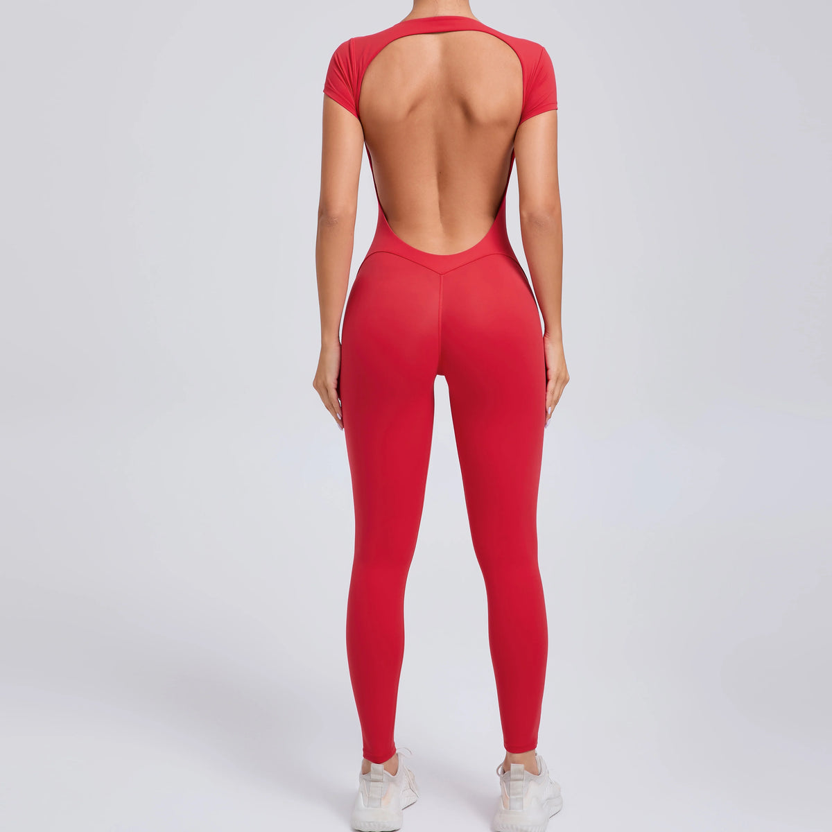 Padded Backless Sleeveless Jumpsuit