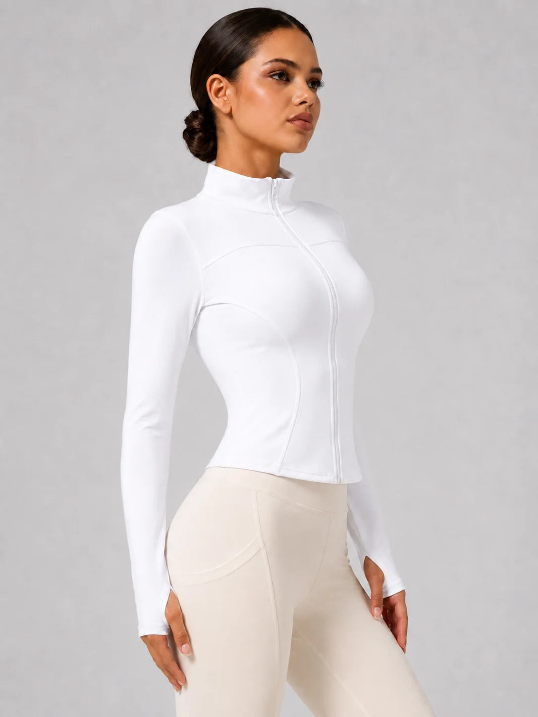 Full-Zip Thumbhole Jacket