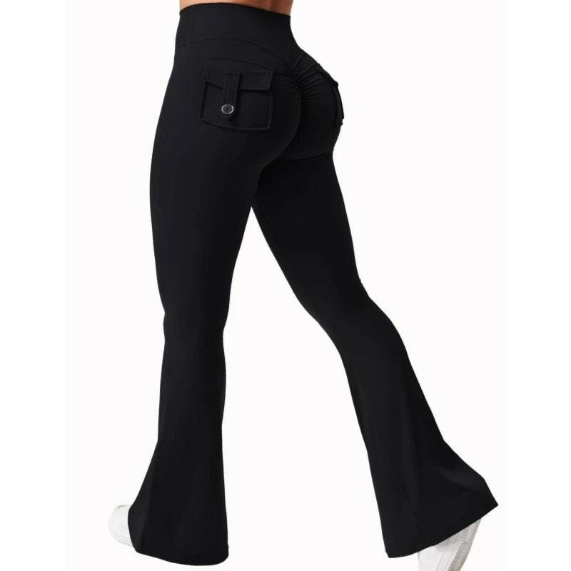 Wide Leg Cargo Leggings