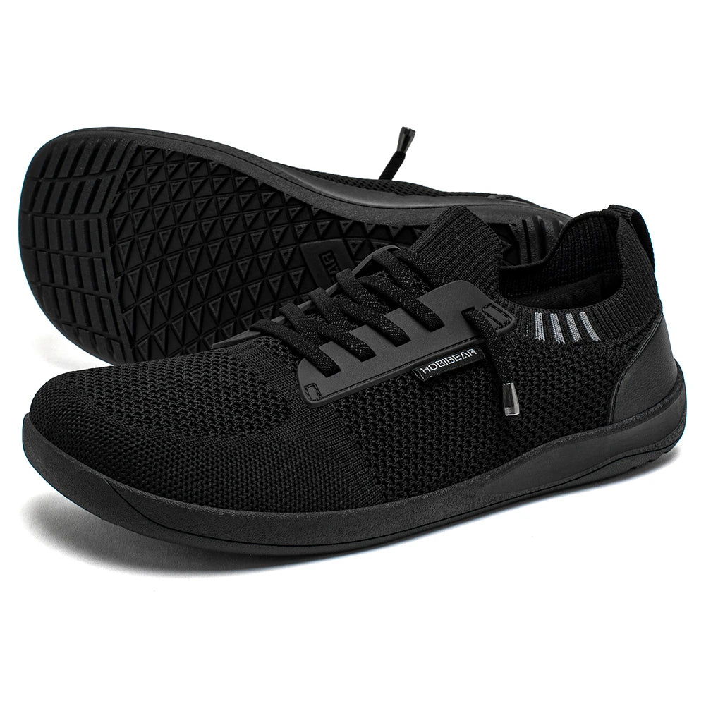 HOBIBEAR Wide Toe Barefoot Shoes Mens Womens Slip-On Minimalist Walking Sneakers Shoes | Zero Drop Sole | Breathable Mesh