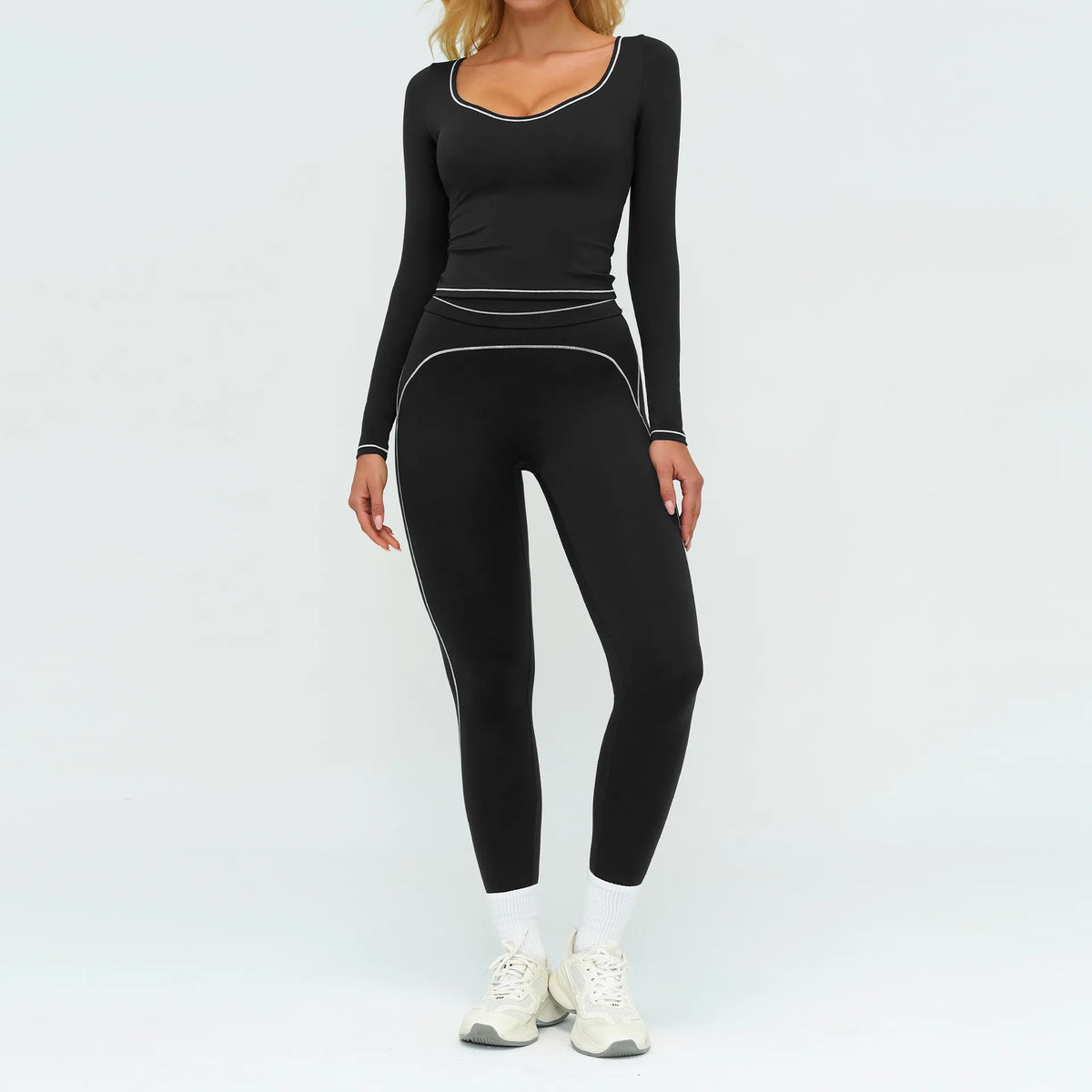 Crop Bra & Flare Leggings Set