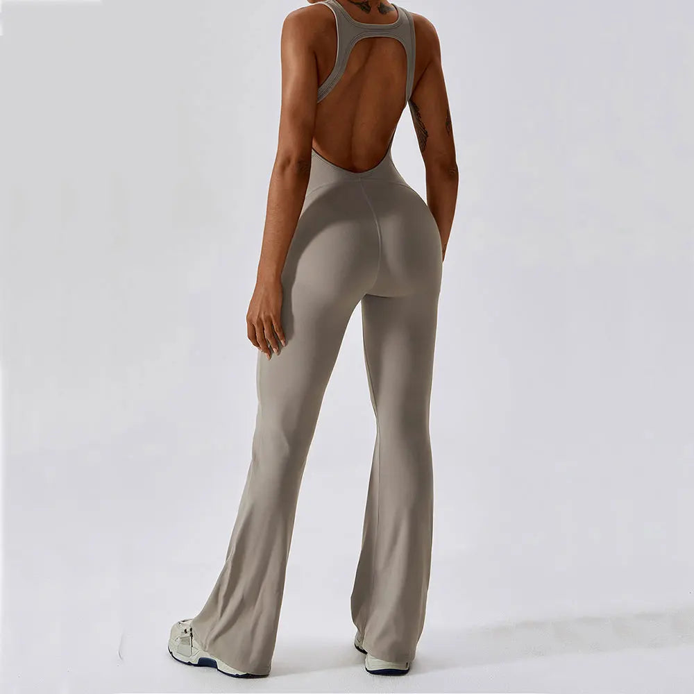 Scoop Back Sleeveless Jumpsuit