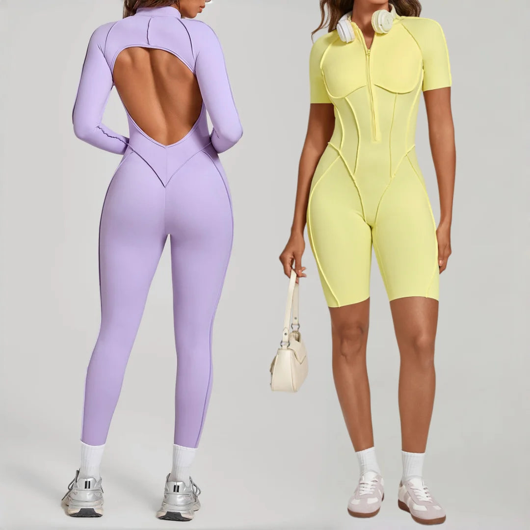 Backless Zip Jumpsuit