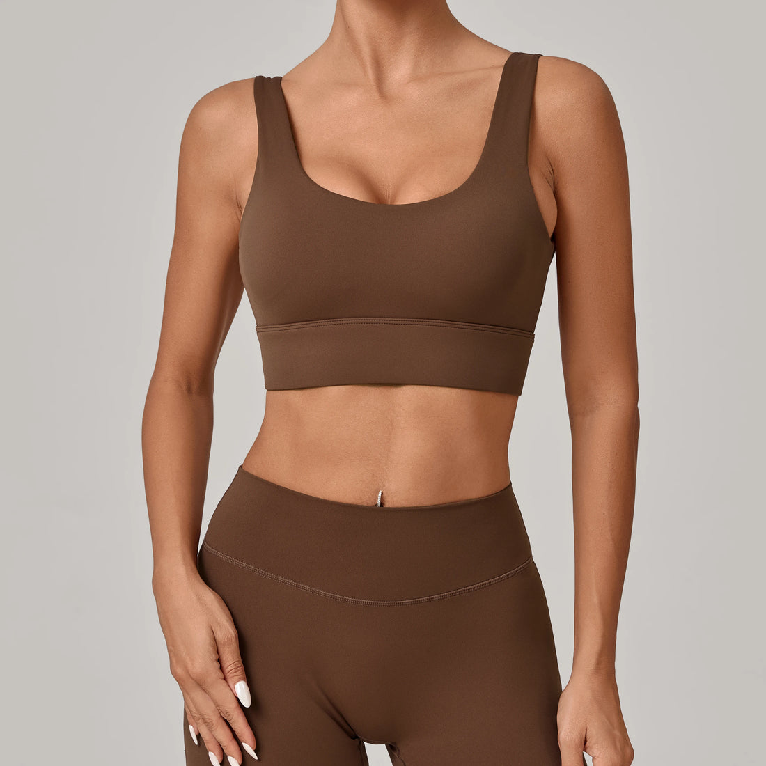 U-Back Support Crop Bra