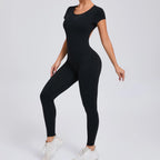 Yoga Set Sexy Backless One-piece Suit Female Rompers Quick Dry Yoga Clothing Workout Bodysuits Flared Sports Jumpsuit Women