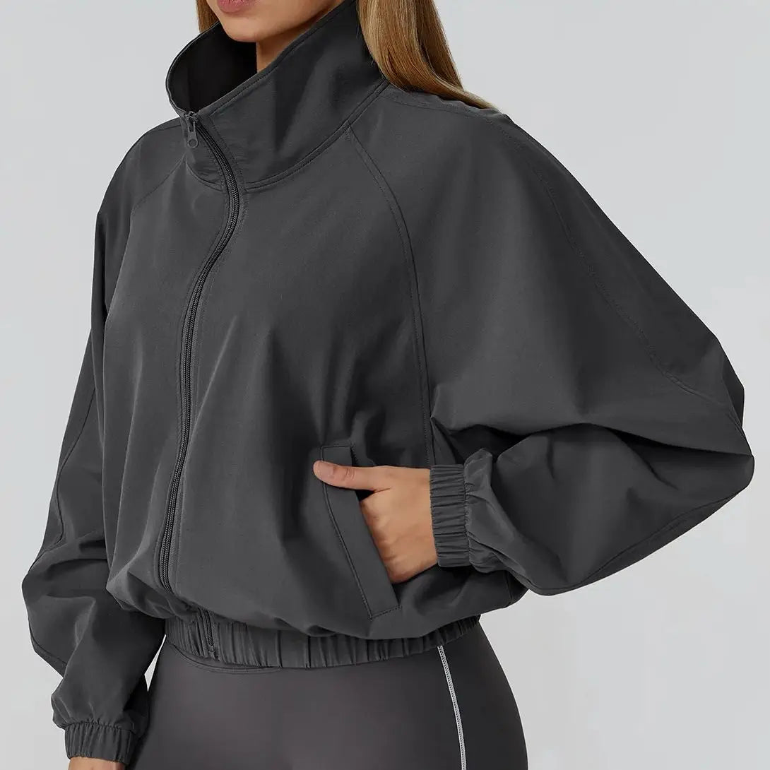 Women's Quick Dry Windproof Sport Jacket - Yoga & Running Essential