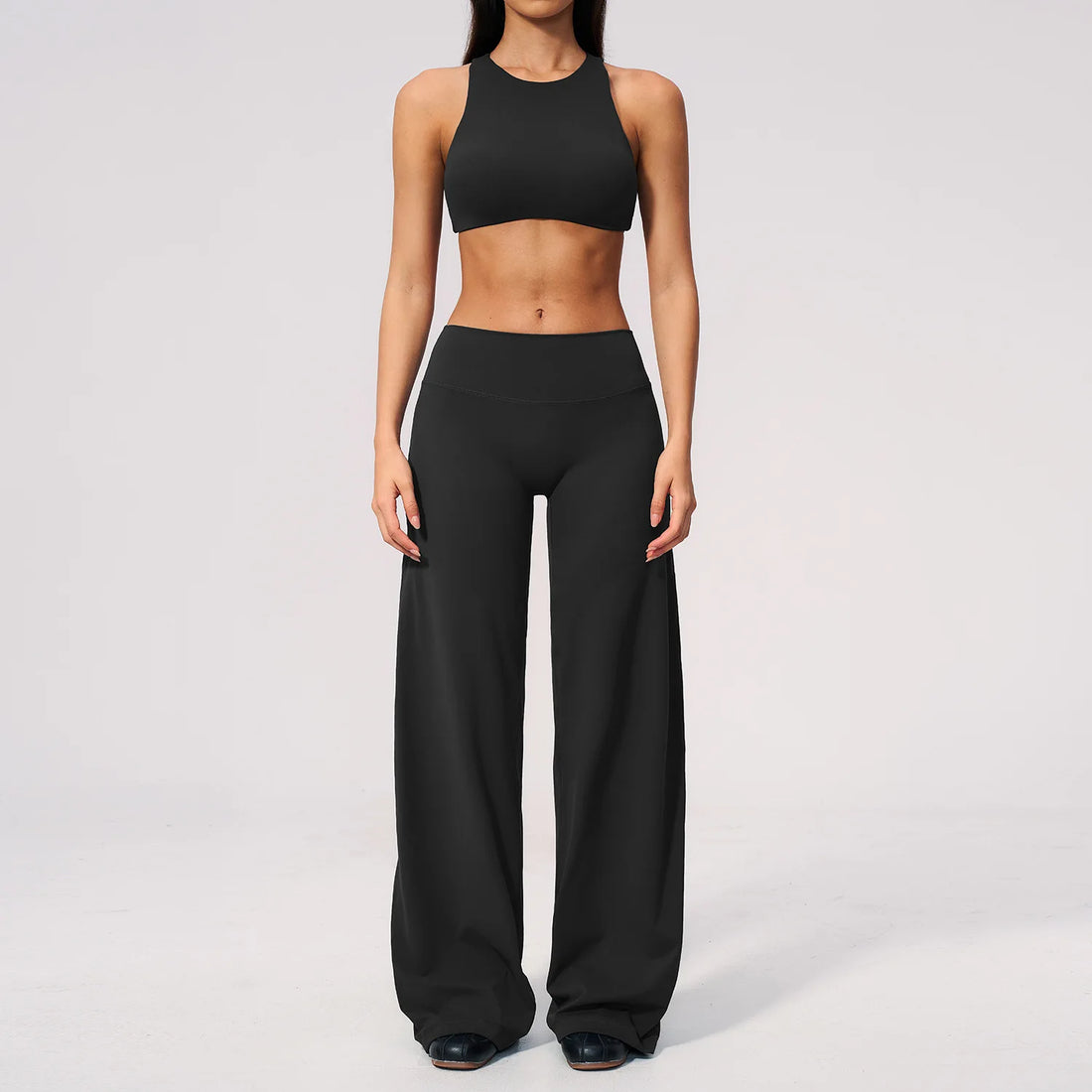 Foldover Two-Piece Yoga Set