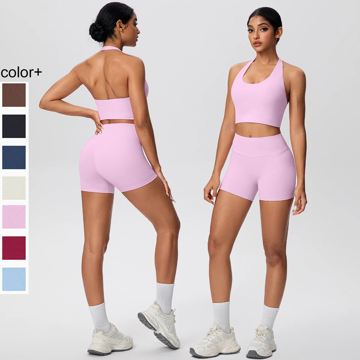 Halter Bra & Lift Shorts Set