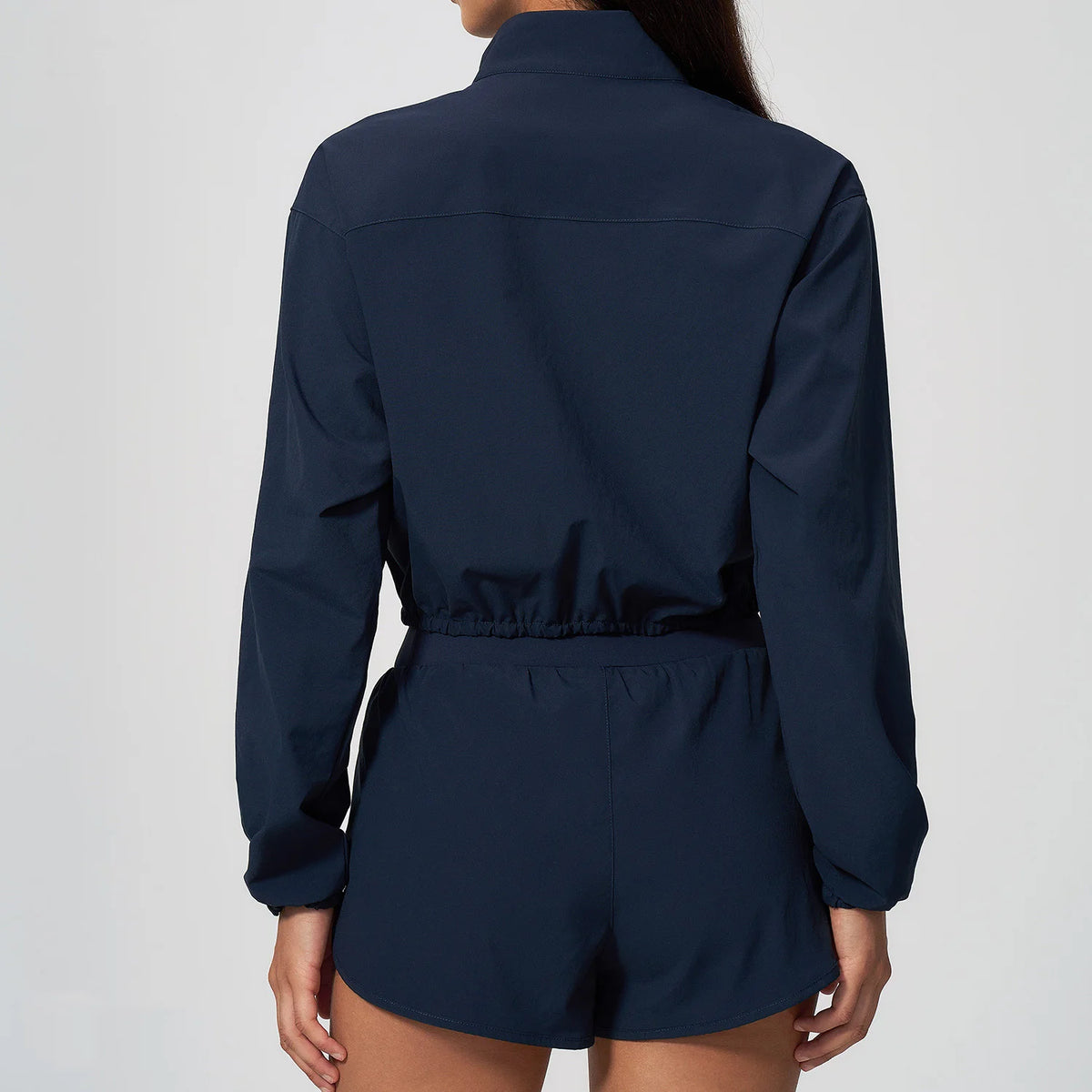 Stand Collar Cropped Jacket