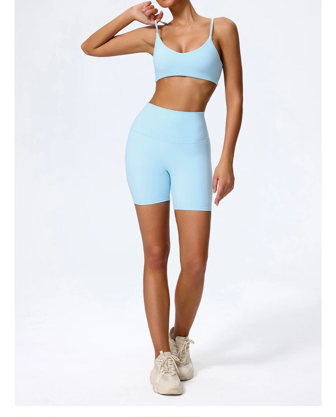 U-Neck Strappy Crop Bra
