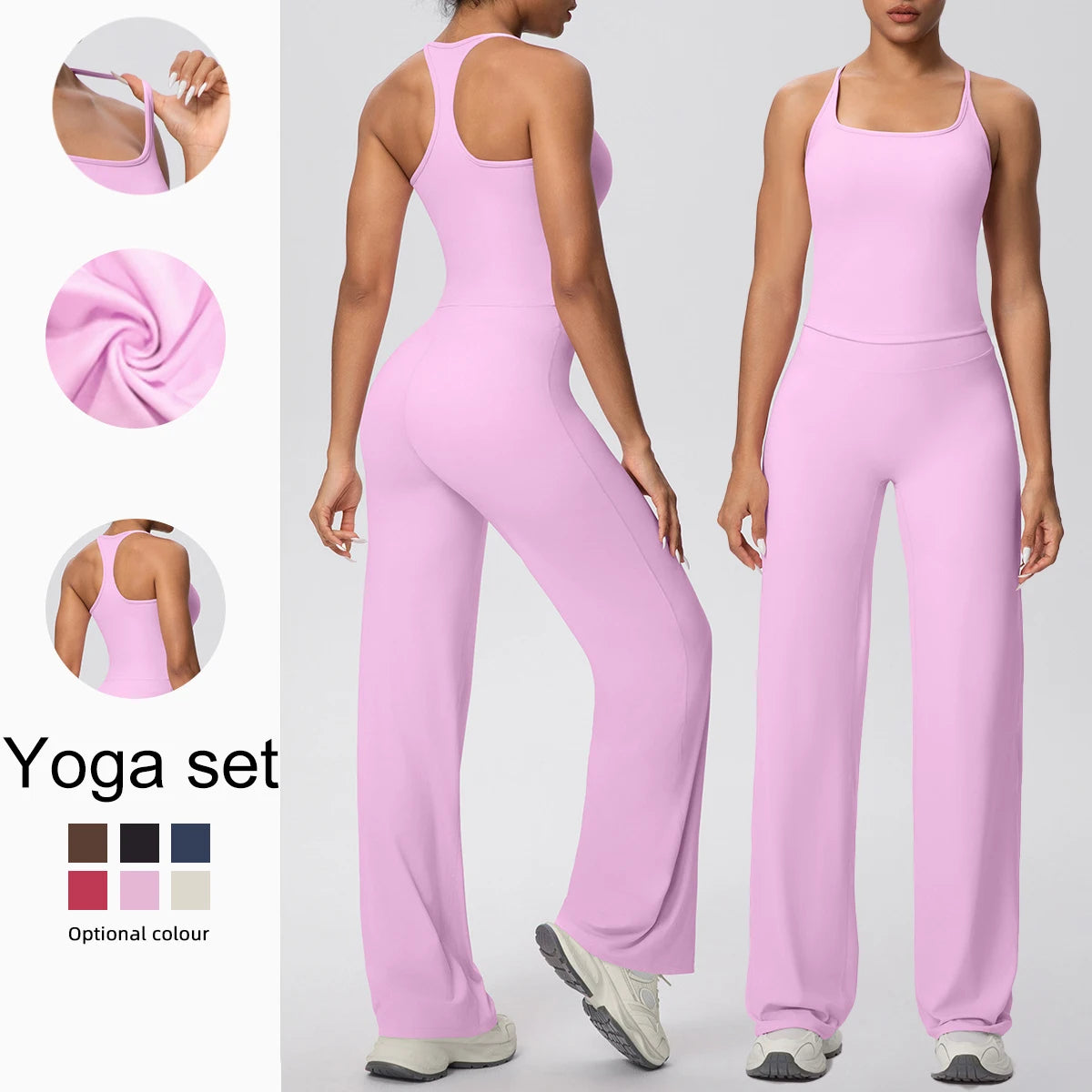 Racerback Wide Leg Jumpsuit