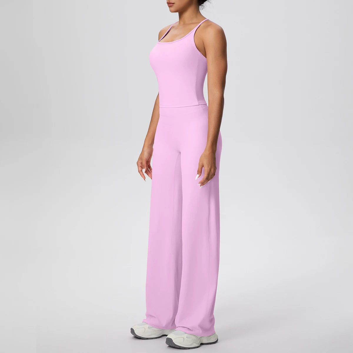 Racerback Wide Leg Jumpsuit