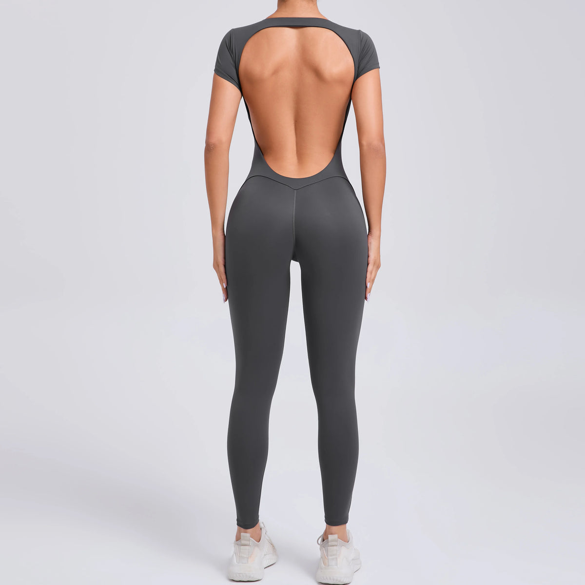 Padded Backless Sleeveless Jumpsuit