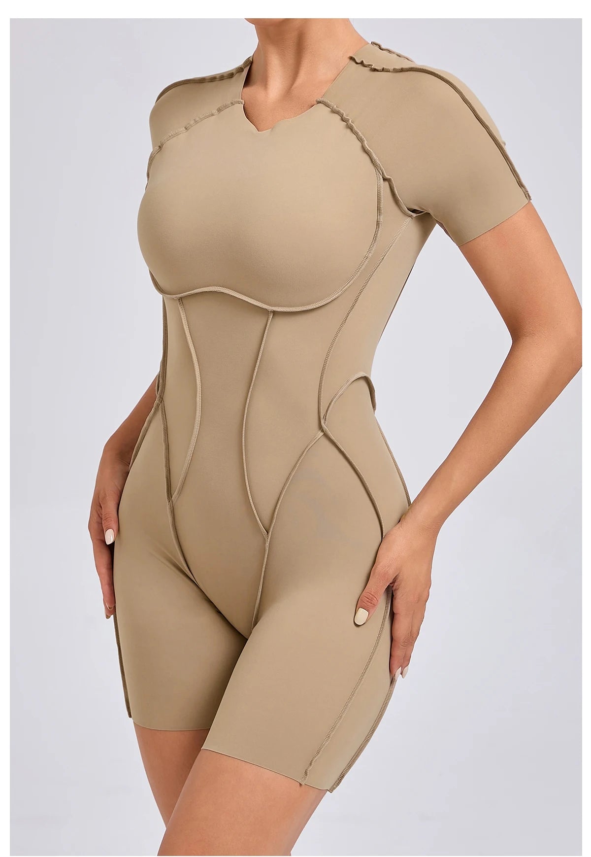 Short Jumpsuit Gym Clothes For Women Sportswear Fitness Overalls Backless Scrunch Booty Yoga Suit Sports Set Outfit