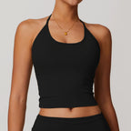 Elegant Halterneck Yoga Top for Women