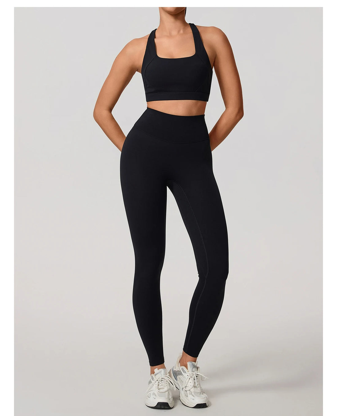Cross Back Bra & Bottoms Set