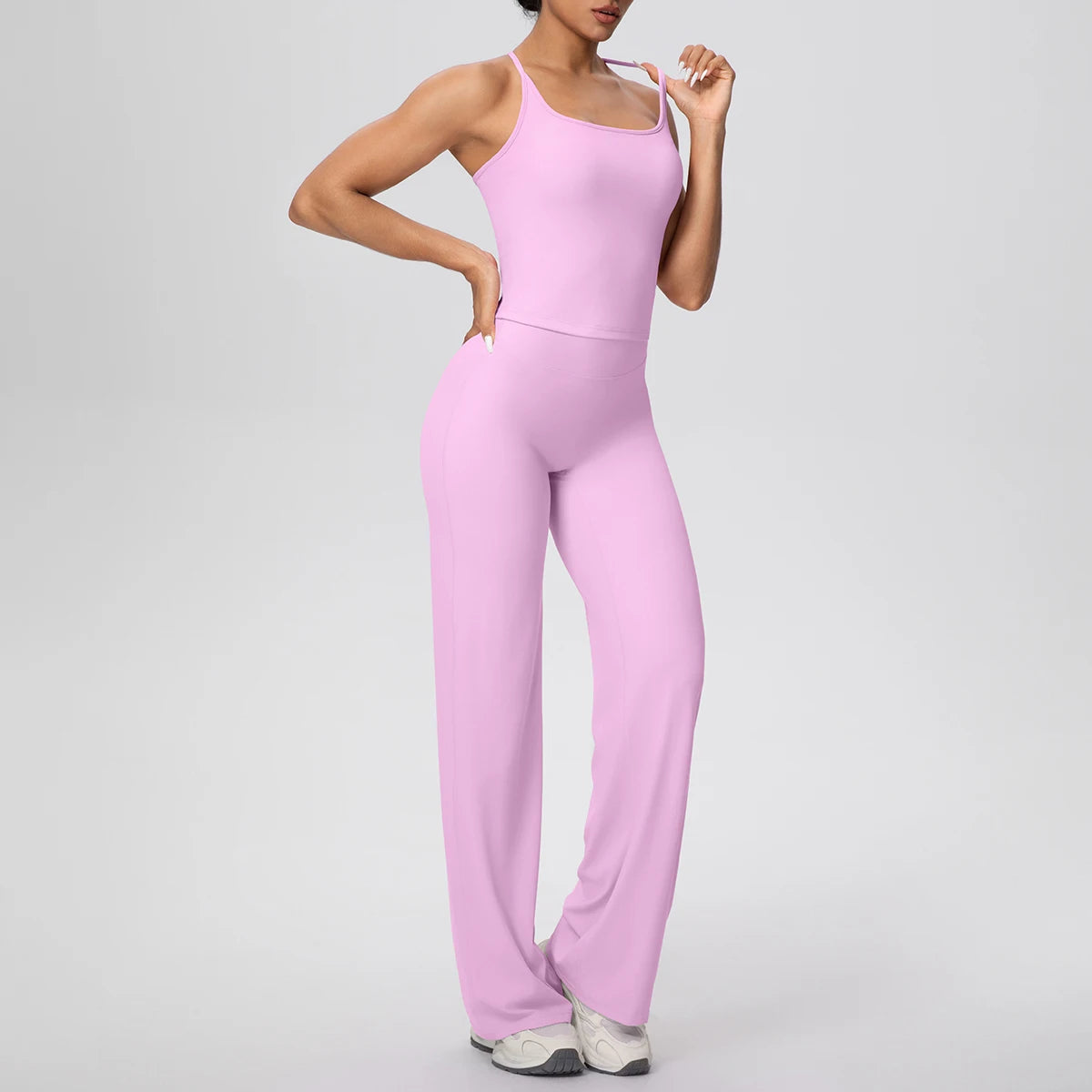 Racerback Wide Leg Jumpsuit