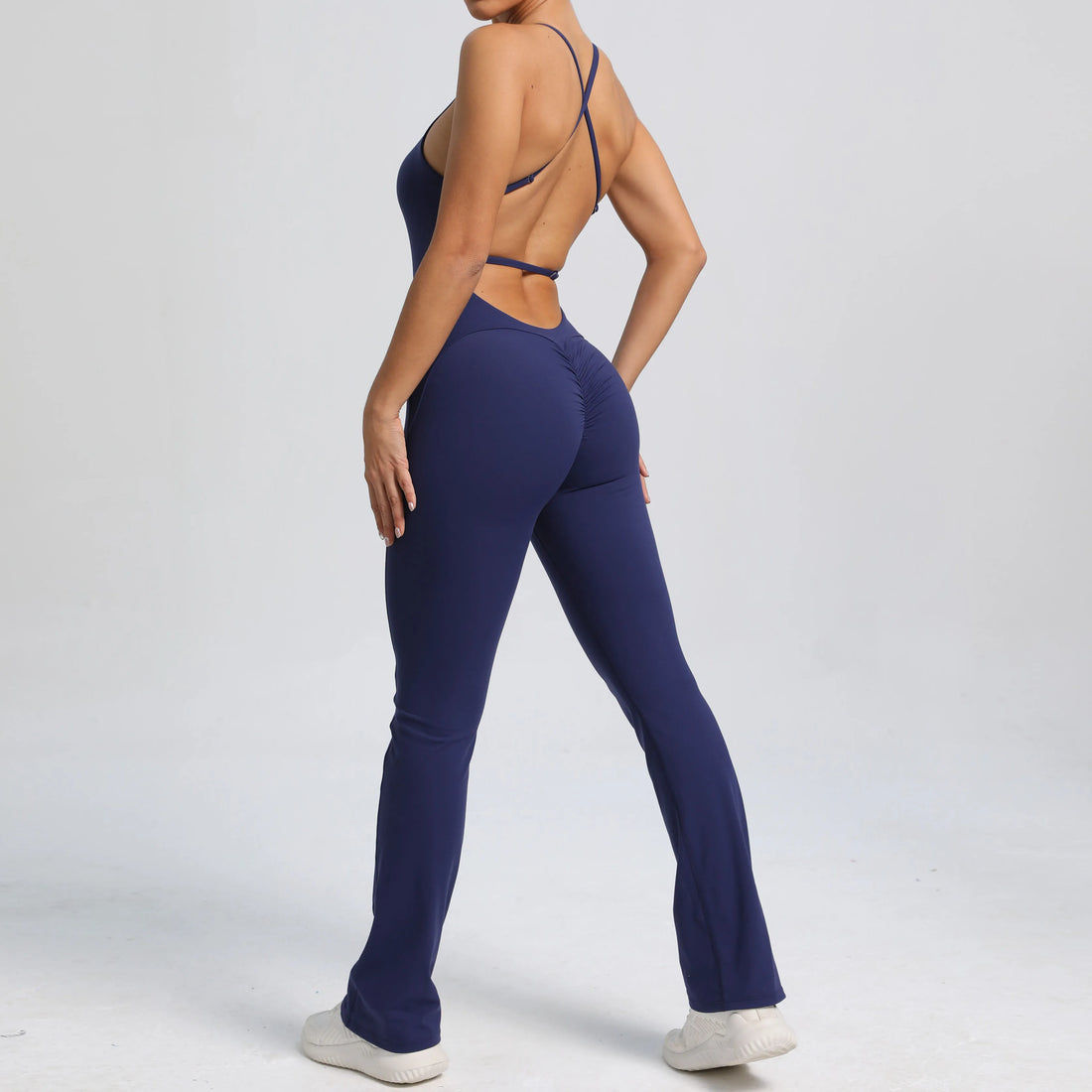 Backless Flare Jumpsuit