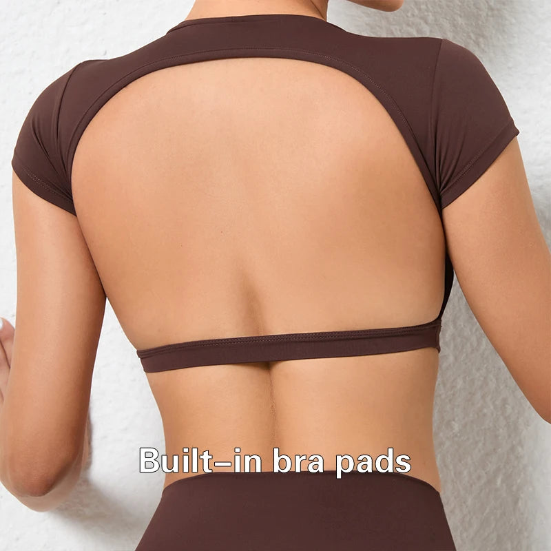 Backless Cropped Tee