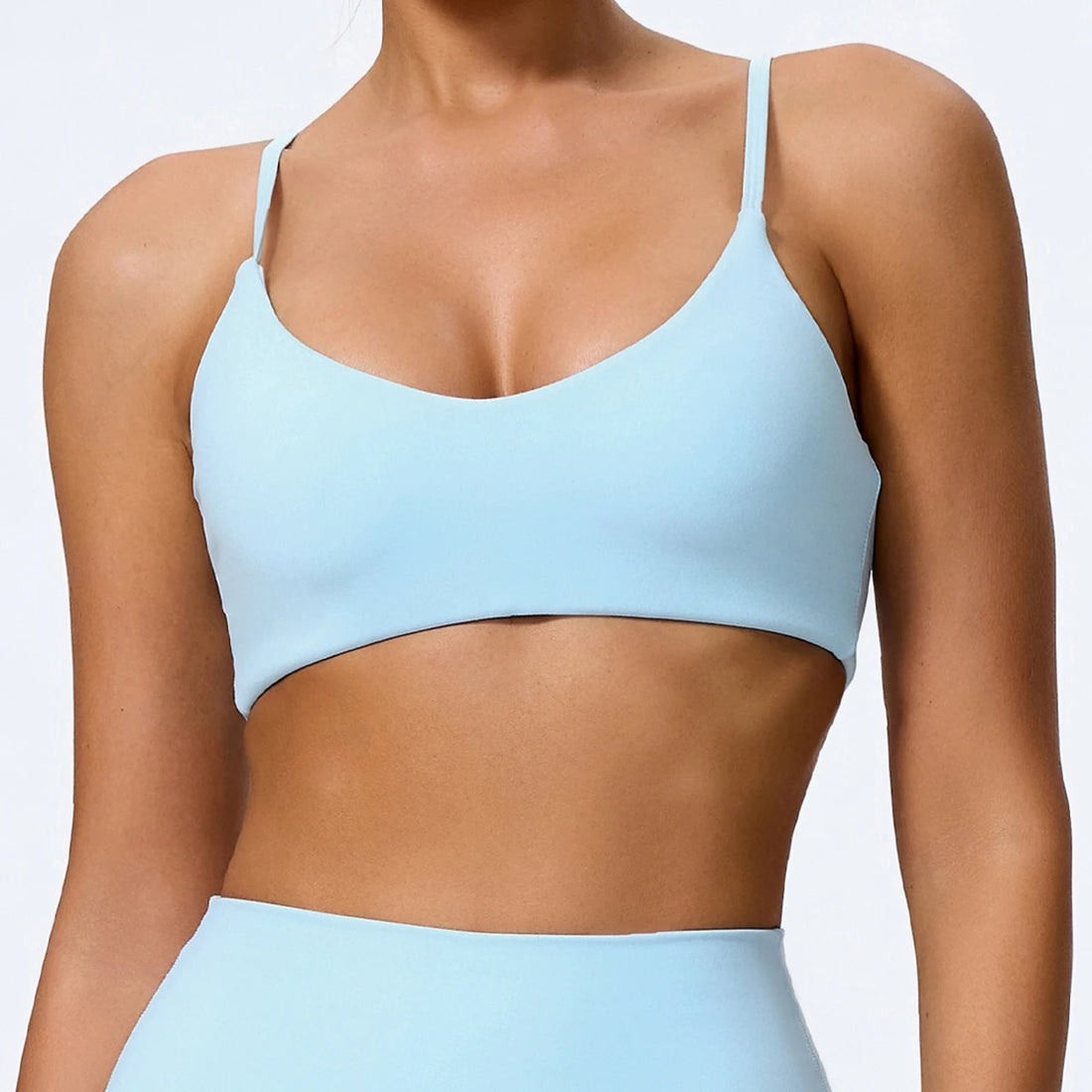 U-Neck Strappy Crop Bra
