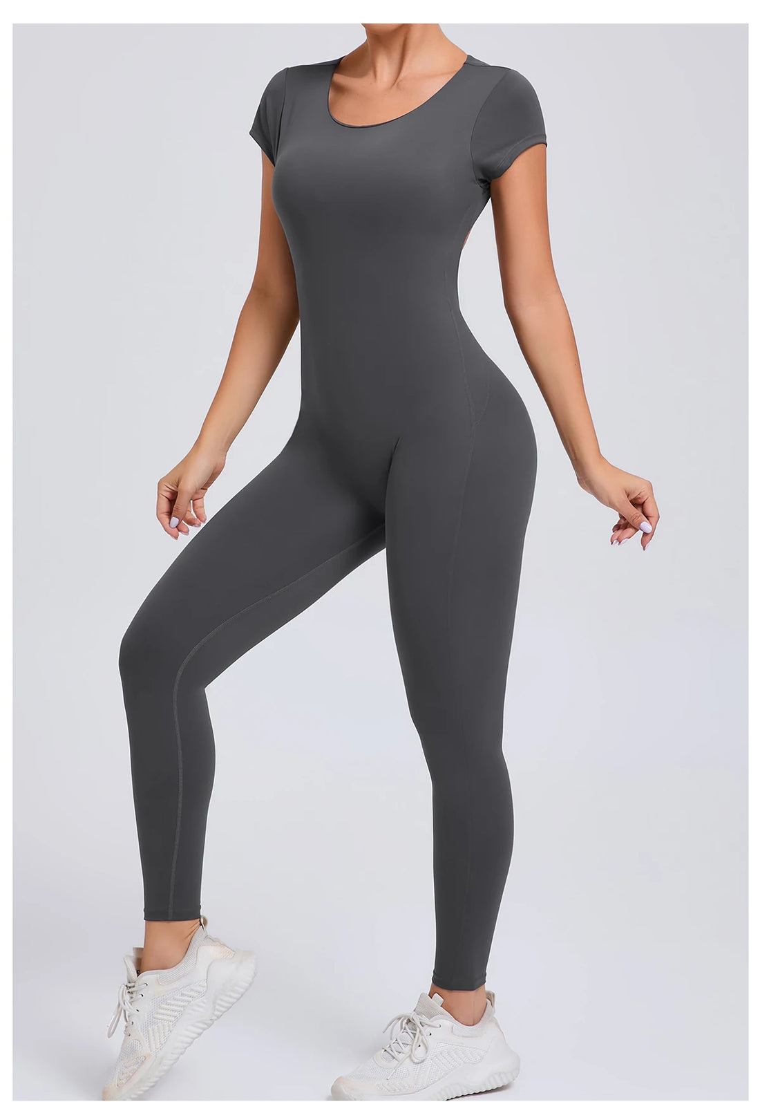 Padded Backless Sleeveless Jumpsuit