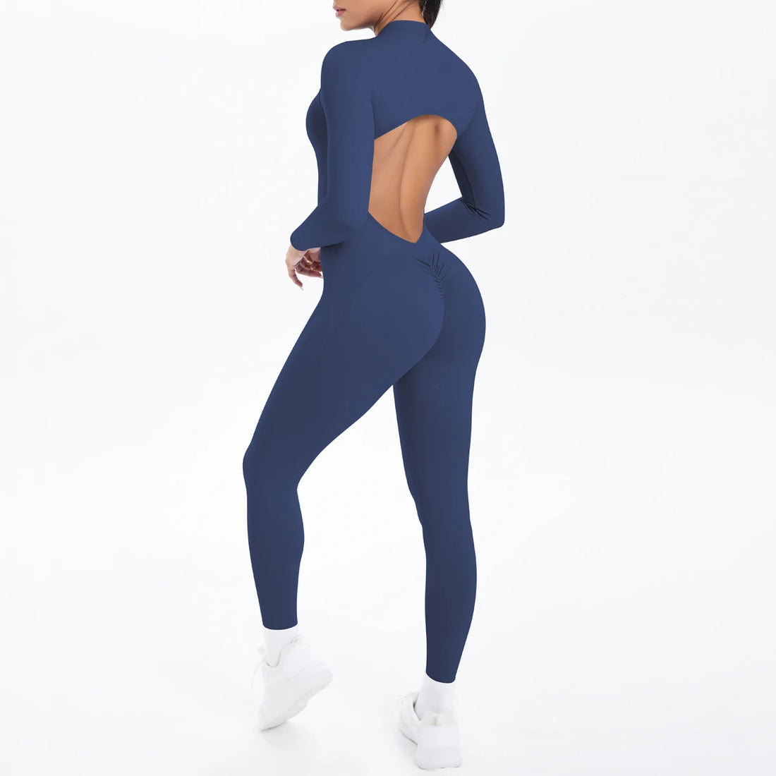 Long Sleeve Backless Zip Bodysuit