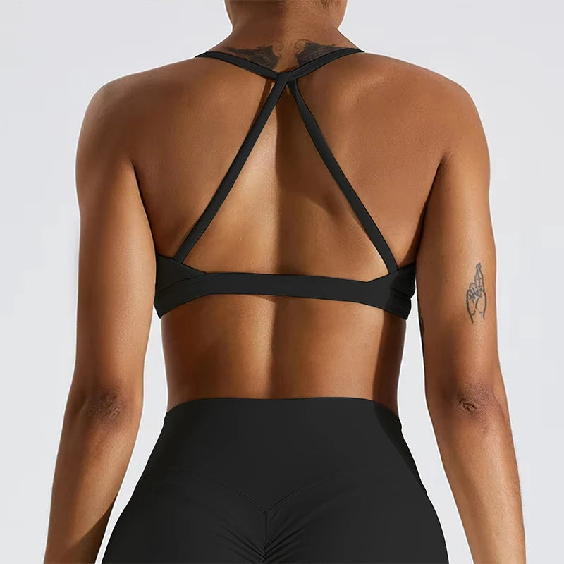 Scrunch Cross Back Bra
