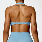 Yoga Bra Push-up Sports Fitness Vest Nylon Gym Workout Sports Underwear Sexy Breathable Quick Dry Athletic Training Crop Top