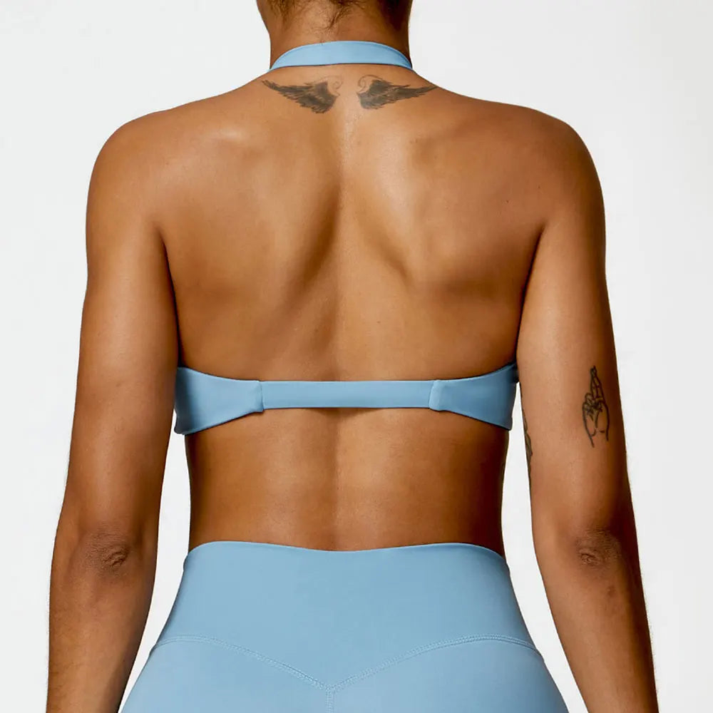 Yoga Bra Push-up Sports Fitness Vest Nylon Gym Workout Sports Underwear Sexy Breathable Quick Dry Athletic Training Crop Top