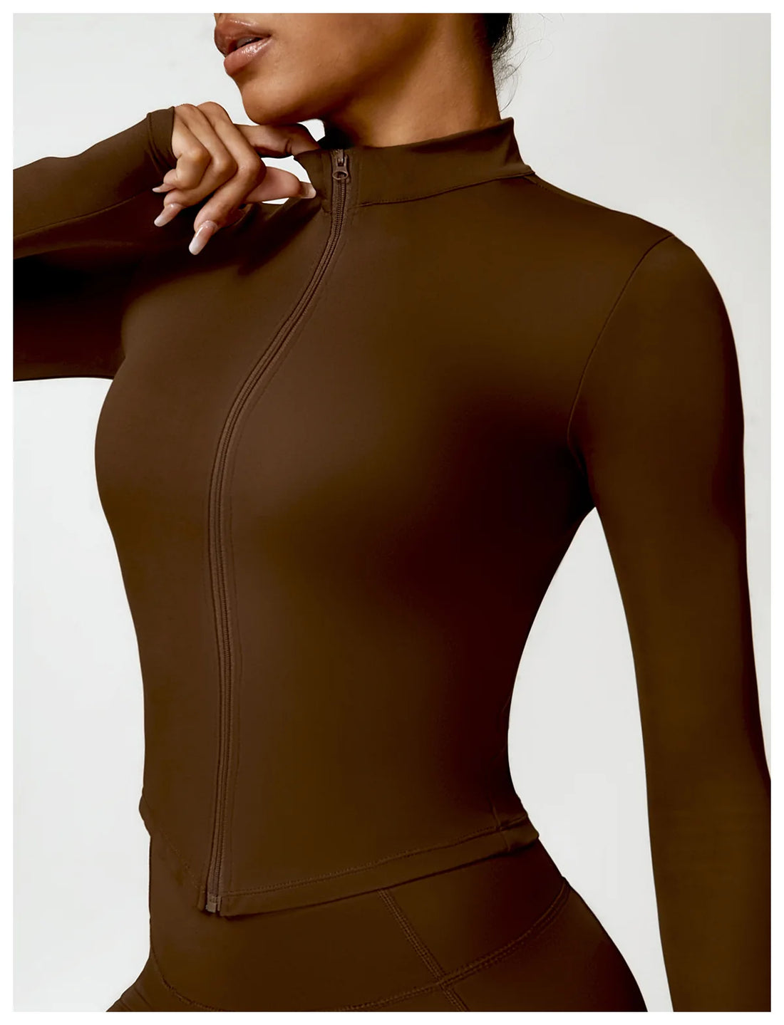 Fitted Zip Training Jacket