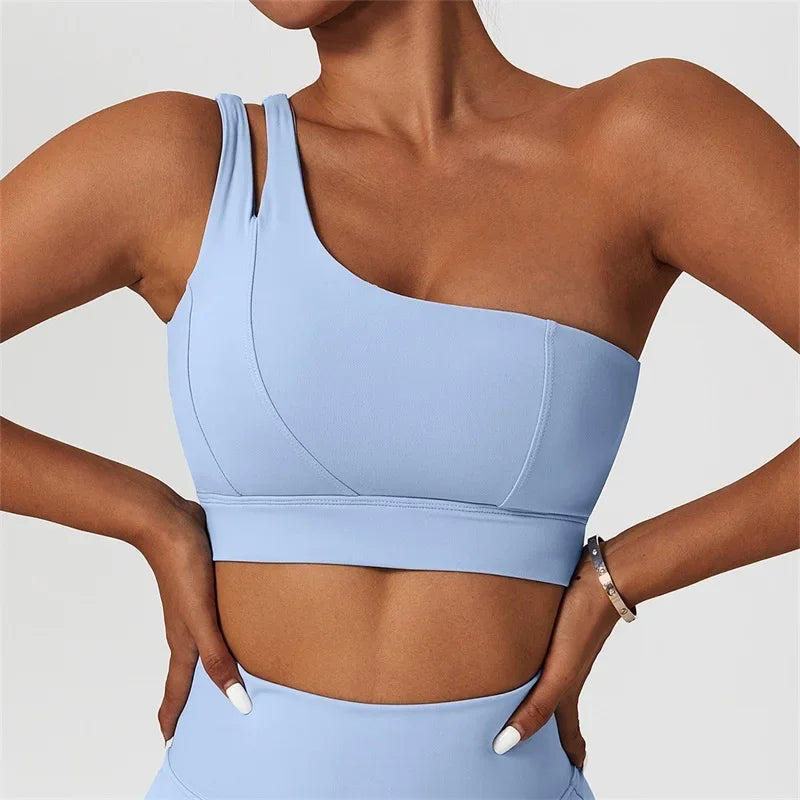 One Shoulder Crop Tank