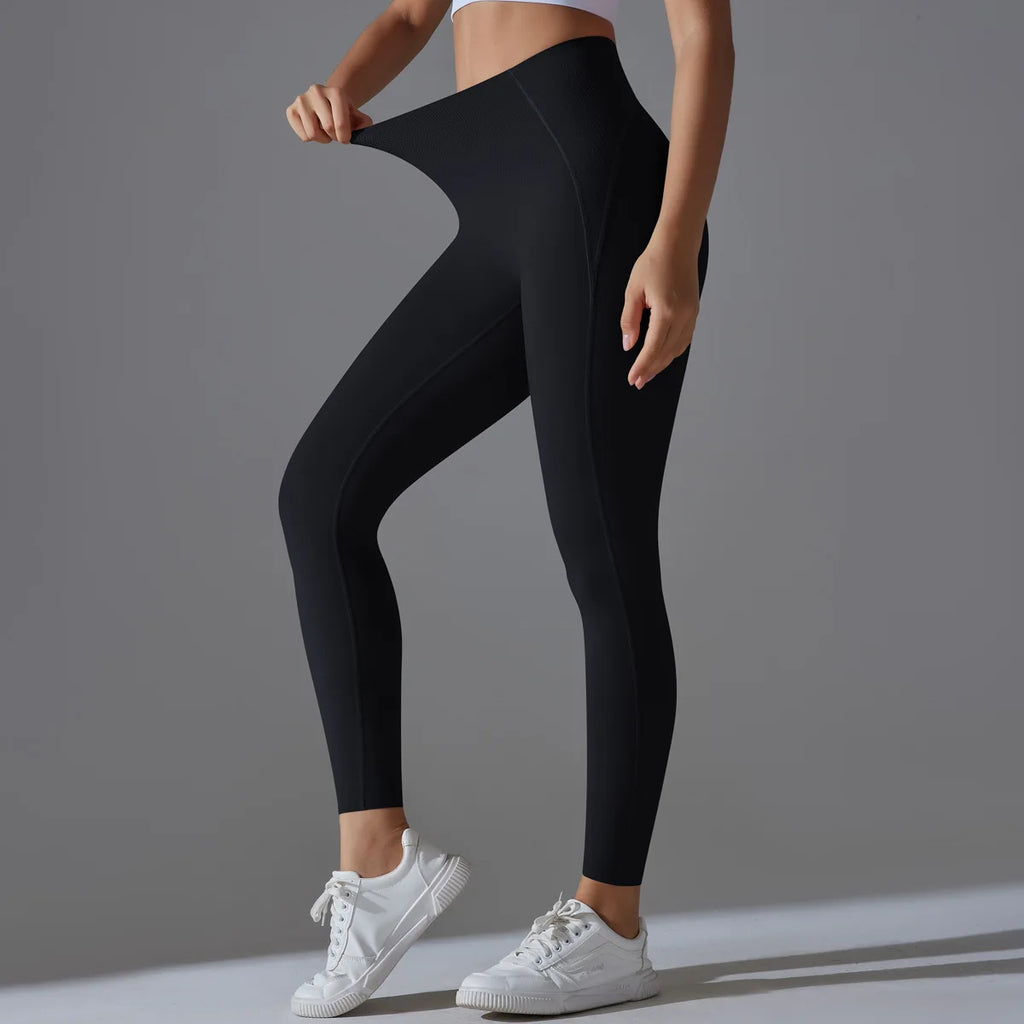 Women's High Waisted, Tight Fitting, Sexy Peach Hip Lifting Yoga Pants, Gym Exercise, Running, Pilates, Leggings Yoga Pants